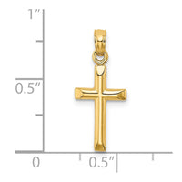 Load image into Gallery viewer, 14K Polished Cross Charm
