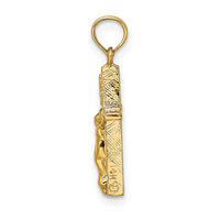 Load image into Gallery viewer, 14K Small Polished Crucifix Charm
