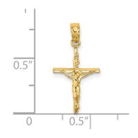 Load image into Gallery viewer, 14K Small Polished Crucifix Charm
