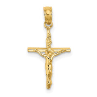 Load image into Gallery viewer, 14K Small Polished Crucifix Charm
