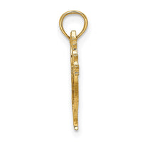 Load image into Gallery viewer, 14K Cut-Out Dove with Olive Branch Charm
