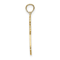 Load image into Gallery viewer, 14K Polished and Textured Fancy Cross Charm
