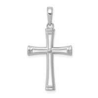 Load image into Gallery viewer, 14K White Gold Polished and Cut-Out Cross
