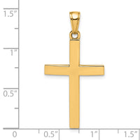 Load image into Gallery viewer, 14K Polished Beveled Cross Charm
