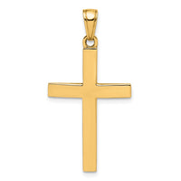 Load image into Gallery viewer, 14K Polished Beveled Cross Charm
