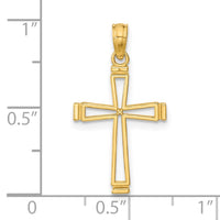 Load image into Gallery viewer, 14k Cut-out Cross Pendant
