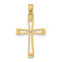 Load image into Gallery viewer, 14k Cut-out Cross Pendant
