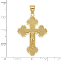 Load image into Gallery viewer, 14K Crucifix W/ Budded Tips Charm
