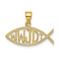 Load image into Gallery viewer, 14K WWJD  Ichthus Charm
