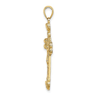 Load image into Gallery viewer, 14K Crucifix W/ Sunburst Charm
