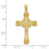 Load image into Gallery viewer, 14K Crucifix W/ Sunburst Charm
