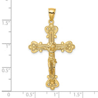 Load image into Gallery viewer, 14K Engraved Crucifix Charm
