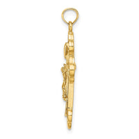 Load image into Gallery viewer, 14K Crucifix W/ Budded Tips Charm
