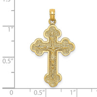 Load image into Gallery viewer, 14K Crucifix W/ Budded Tips Charm
