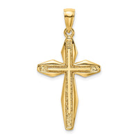 Load image into Gallery viewer, 14K Textured Cross Charm
