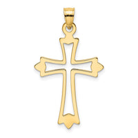 Load image into Gallery viewer, 14K Polished and Cut-Out Cross Charm

