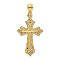 Load image into Gallery viewer, 14K Beaded Cross Charm
