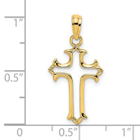 Load image into Gallery viewer, 14K Cut-Out Cross Charm
