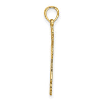 Load image into Gallery viewer, 14K Cross Cut-Out w/ Heart Ends Charm
