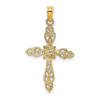 Load image into Gallery viewer, 14K Polished and Cut-Out Cross Charm
