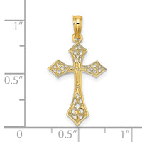 Load image into Gallery viewer, 14K Filigree Cross Charm
