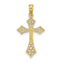 Load image into Gallery viewer, 14K Filigree Cross Charm
