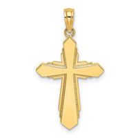Load image into Gallery viewer, 14K Solid Beaded Cross Charm

