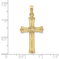 Load image into Gallery viewer, 14K Cross W/Starburst Center Charm

