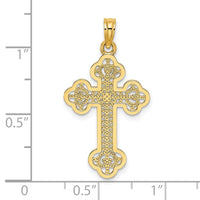 Load image into Gallery viewer, 14K Cut-Out Design Cross Charm
