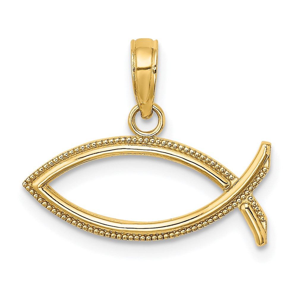 14K Ichthus Charm