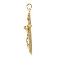 Load image into Gallery viewer, 14K Textured Crucifix Charm
