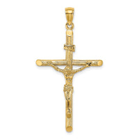 Load image into Gallery viewer, 14K Textured Crucifix Charm
