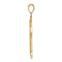 Load image into Gallery viewer, 14K 2-D Filigree Center Block Cross Charm
