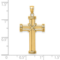 Load image into Gallery viewer, 14k Polished Cross Pendant
