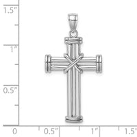 Load image into Gallery viewer, 14k White Gold Polished Cross Pendant
