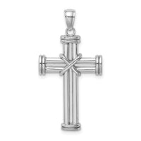 Load image into Gallery viewer, 14k White Gold Polished Cross Pendant
