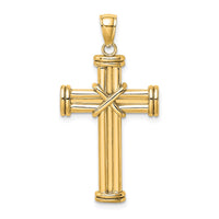 Load image into Gallery viewer, 14k Polished Cross Pendant
