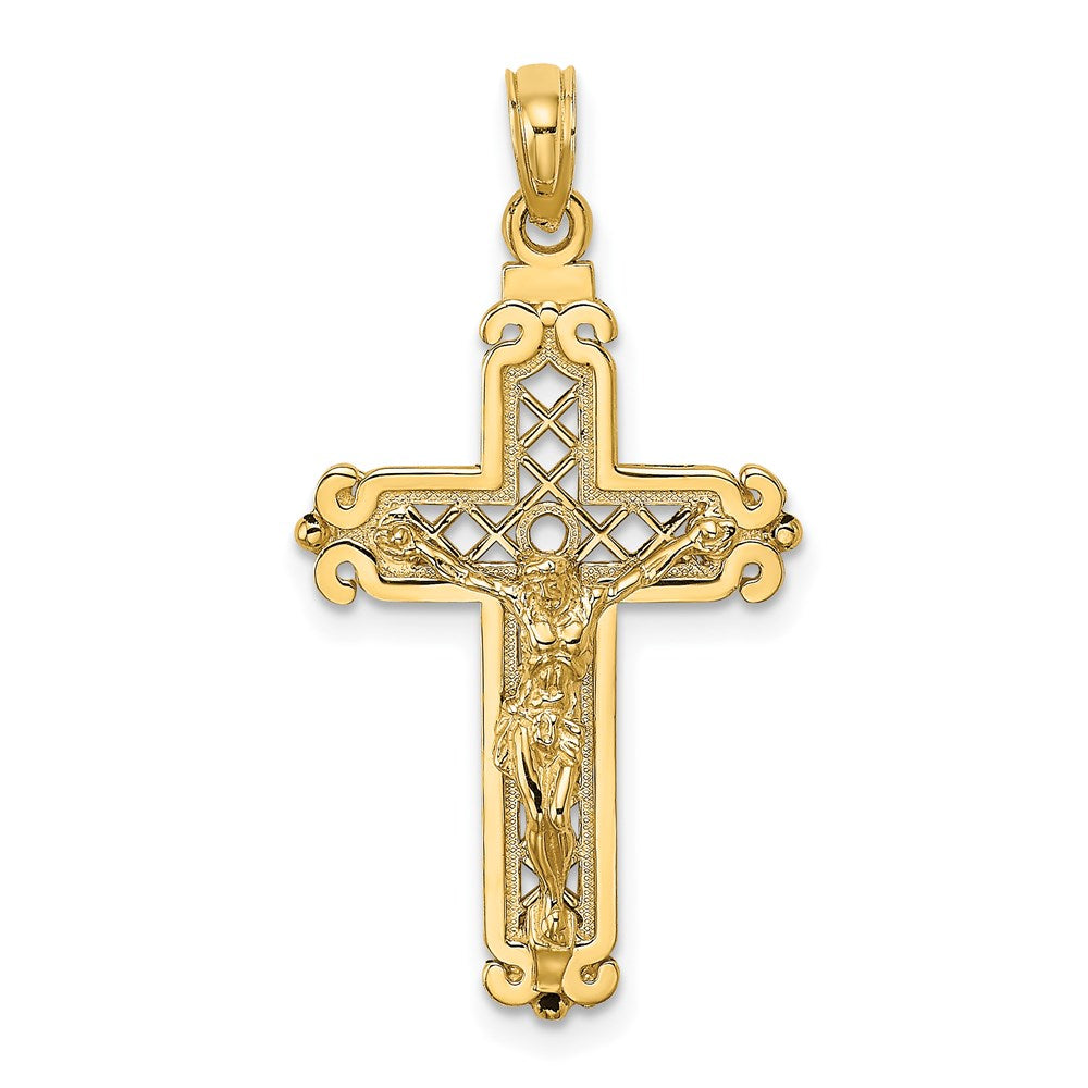 14k Fancy Crucifix Charm