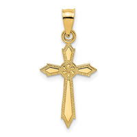 Load image into Gallery viewer, 14K w/ Engraved Edges Cross Charm
