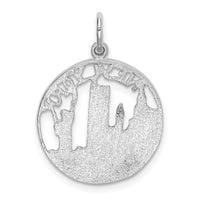 Load image into Gallery viewer, 14k White Gold Solid Polished NEW YORK Skyline Charm
