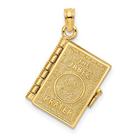 Load image into Gallery viewer, 14K 3-D w/ Moveable Pages Prayer Of Jabez Book Charm
