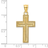 Load image into Gallery viewer, 14K Block Cross Charm
