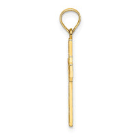 Load image into Gallery viewer, 14K D/C Etched Cross Charm
