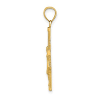 Load image into Gallery viewer, 14K Beaded Accent Crucifix Charm

