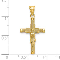 Load image into Gallery viewer, 14K Beaded Accent Crucifix Charm
