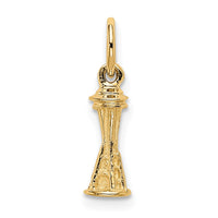 Load image into Gallery viewer, 14k Solid Polished Space Needle Charm
