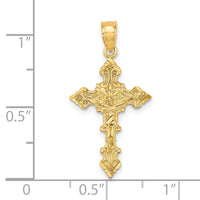 Load image into Gallery viewer, 14K Crucifix W/ Fancy Edges Charm

