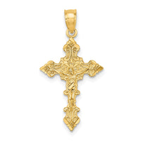 Load image into Gallery viewer, 14K Crucifix W/ Fancy Edges Charm
