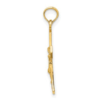 Load image into Gallery viewer, 14K Crucifix W/ Beveled Edges Charm
