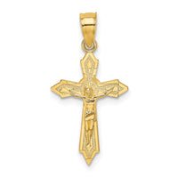 Load image into Gallery viewer, 14K W/ Arrow Pointed Ends Crucifix Charm
